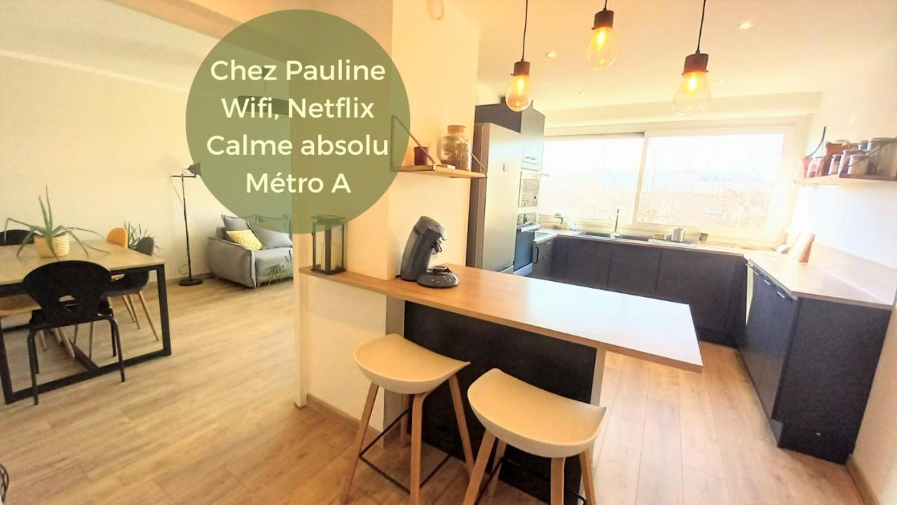 Magnifique Cocon - Metro A Republique - 2 Belles Chambres Avec Dressings - Wifi Gratuit - Netflix - Au Calme Absolu - Lumineux - Jardin Arbore Partage Dans La Residence Villeurbanne Exterior foto